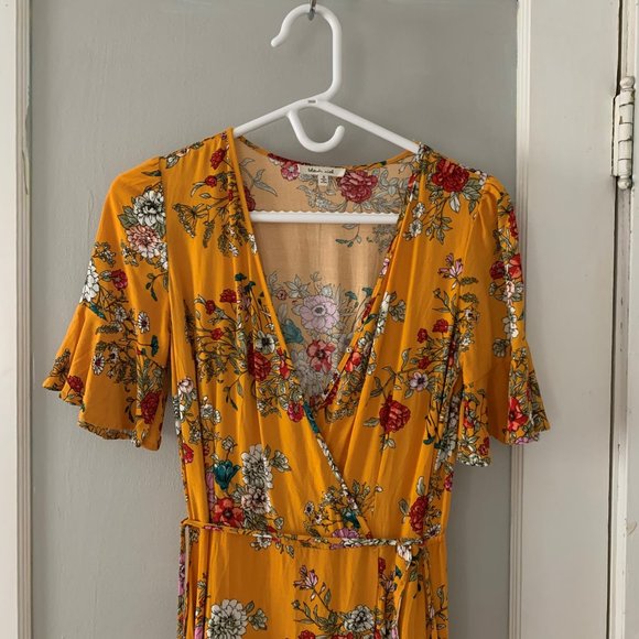 Floral Wrap Maxi Dress - Picture 2 of 5